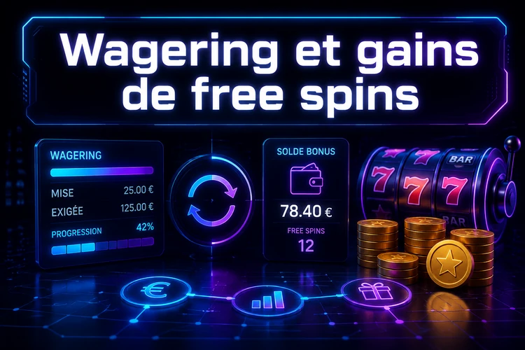 Wagering et gains de free spins