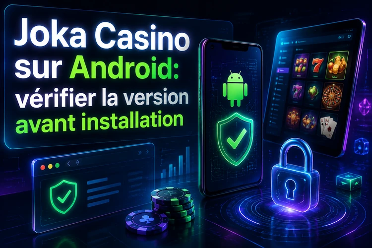 Joka Casino sur Android: vérifier la version avant installation