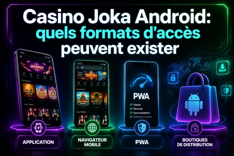 Casino Joka Android: quels formats d'accès peuvent exister